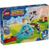 Konstravimo žaislas LEGO Sonic the Hedgehog 77001 Campfire Showdown rinkinys, 177 dalys, 1 minifigūrėlė, amžius 7+
