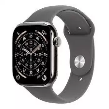 Išmanusis laikrodis Apple Watch S11 Cell 46 su elegantišku natūraliu dirželiu — 46 mm, korinis ryšys