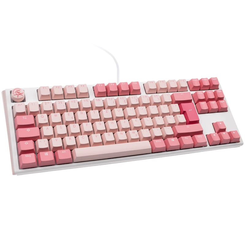 Ducky One 3 TKL žaidimų klaviatūra USB QWERTZ vokiška, rožinė