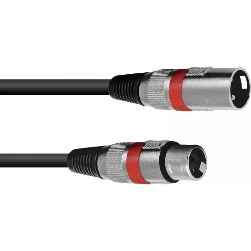 XLR laidas Omnitronic 3022047R, 3 m, 1x XLR kištukas į 1x XLR lizdą