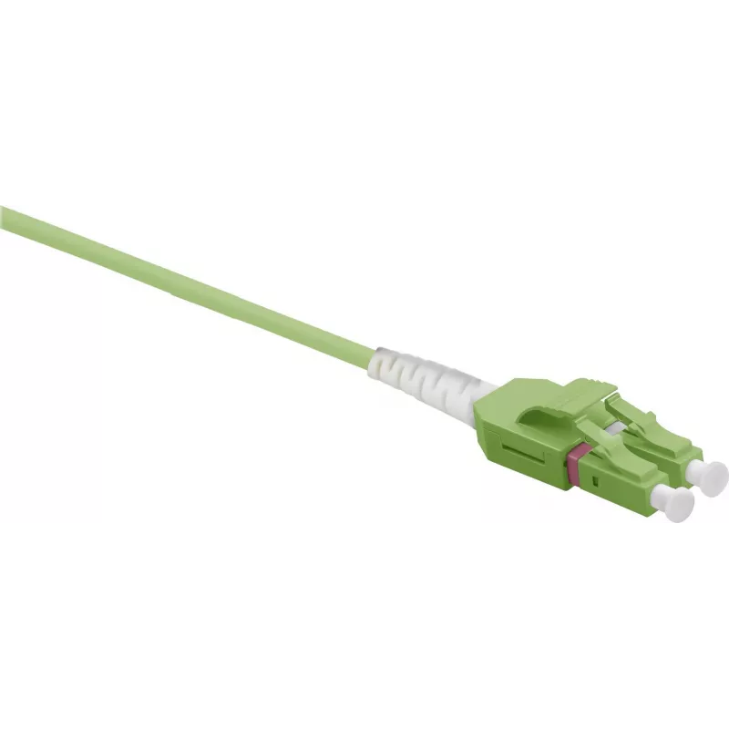 Tinklo kabelis Helos LWL komutacinis kabelis Uniboot LC/LC Duplex 50/125µm OM5 3,0 m žalias