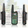 Nešiojama racija Baofeng BF-T25E — 16 kanalų, 2×1400 mAh Li‑Ion, VOX, LCD, žalia, 2 vnt. rinkinys