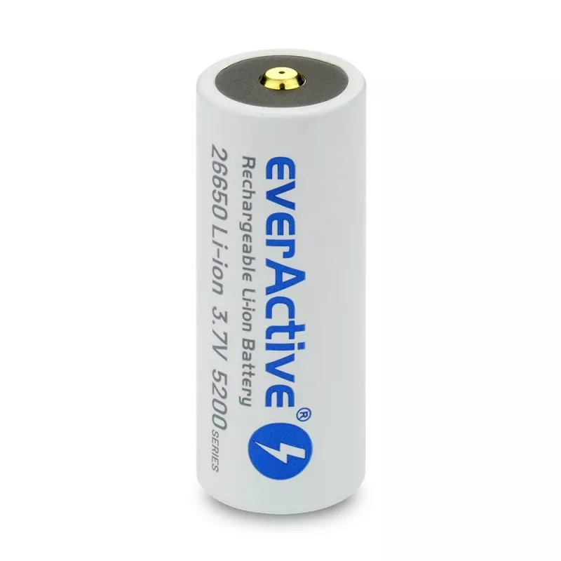 Įkraunama baterija everActive EV26650-52M 3,7 V 5200 mAh su „Micro USB“ įkrovimu