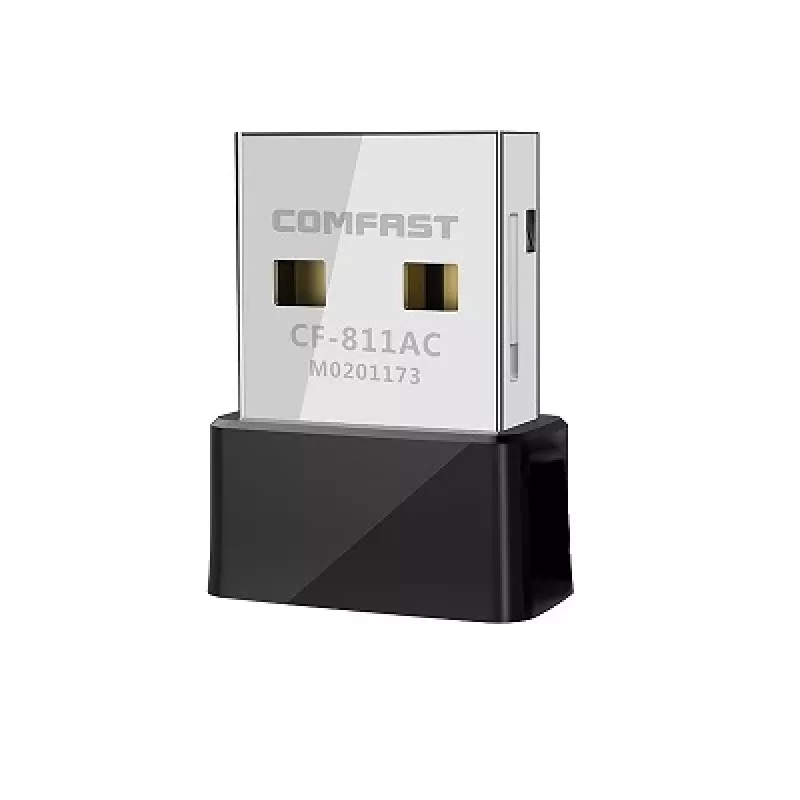 USB Wi‑Fi adapteris Comfast CF-811AC — dviejų dažnių 2,4 GHz/5 GHz, iki 650 Mbps