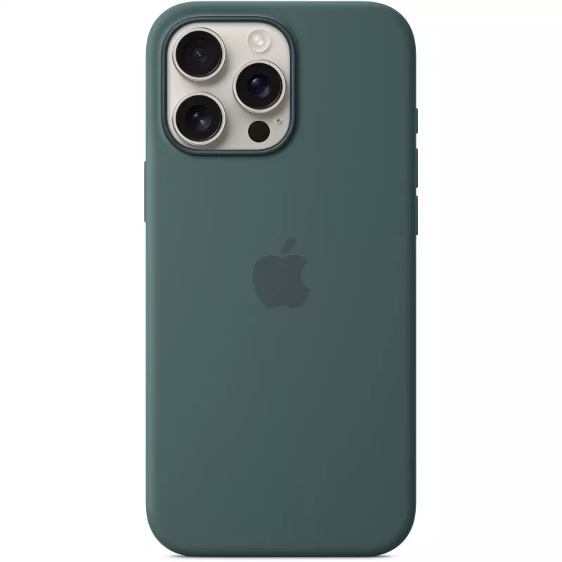 Silikoninis dėklas su MagSafe, skirtas iPhone 16 Pro Max - ežero žalia