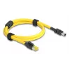 Tinklo kabelis DeLOCK 81250 Juoda/Geltona 1m Cat6