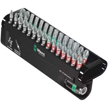 Wera Tools 05057430001 - šešiabriaunis - Phillips - Pozidriv - Torx - 1 x 1/4x50 2 x PH 1x25 5 x PH 2x25 2 x PH 3x25 2 x PZ 1x25 6 x PZ 2x25 2 x PZ 3x25 1 x TX 10x25 - 25,4 / 4 mm (1 / 10,20cm (4) ) - šešiabriaunis (05057430001)