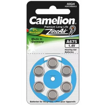 Camelion | A675/DA675/ZL675 | Cinko-oro elementai | 6 vnt.