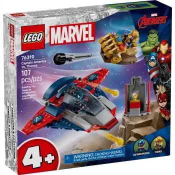 Konstruktorius LEGO Marvel Super Heroes Kapitonas Amerika Tanosas 76319 — 107 detalės, 2 minifigūrėlės, amžius 4+