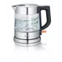 Severin WK 3468 elektrinis virdulys 1 L 2200 W Juoda, Nerūdijantis plienas, Skaidrus