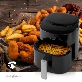 Oro gruzdintuvė Nedis KAAF160BK su vienu krepšeliu 4,2 L 1300 W Juoda