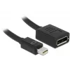 DisplayPort laidas DeLOCK 65554 Mini DisplayPort 0,21 m juodas