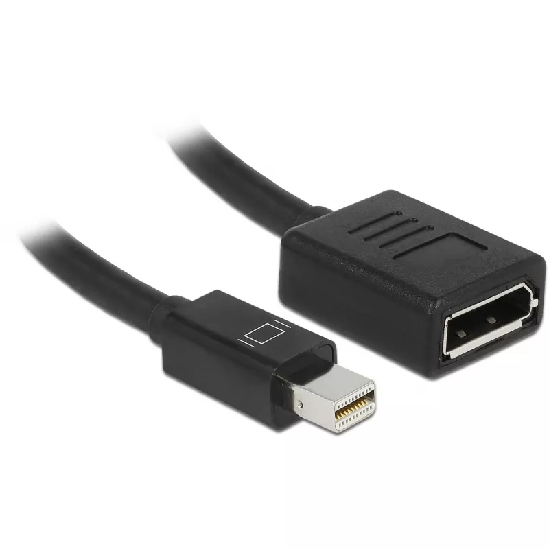 DisplayPort laidas DeLOCK 65554 Mini DisplayPort 0,21 m juodas