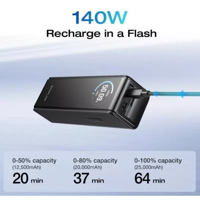 Išorinė baterija ECOFLOW RAPID 25K be įmontuoto kabelio