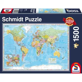 Dėlionė Schmidt Spiele 58289 1500 vnt. Žemėlapiai