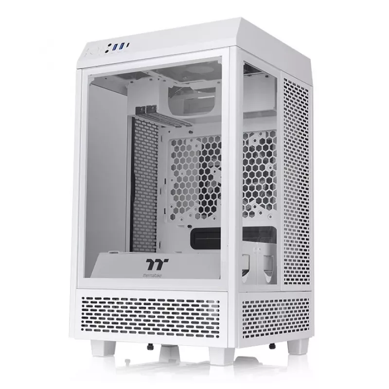 Kompiuterio korpusas Thermaltake The Tower 100 Snow Mini Tower baltas