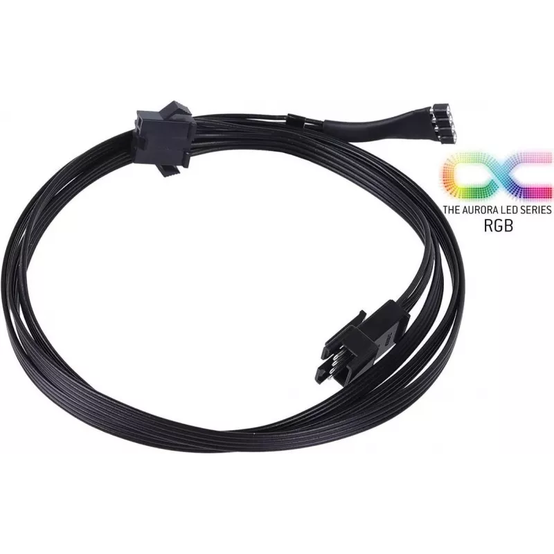 Alphacool 18541 - 1 m - Molex (4 kontaktų) - Molex (4 kontaktų) - tiesus - tiesus - juoda (18541)
