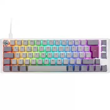 Ducky One 3 SF klaviatūra, skirta žaidimams, USB, QWERTZ, vokiška, pilka