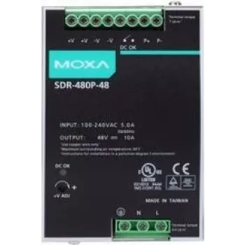 Meanwell Moxa SDR-480P-48 - Maitinimo blokas (galimas DIN bėgelio montavimas) (SDR-480P-48)