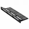 Patch panel 1U LANBERG PPKS-1124-B, 24 prievadų, 1U, ABS, juodas, 482,6×44,5×154 mm