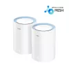 Tinklinio tinklo sistema Cudy M1200 2 vnt. rinkinys — Dviejų juostų Wi‑Fi 5 (300/867 Mbps), 2 įrenginiai, 1x LAN prievadas, palaiko 100 įrenginių