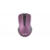 2.4 GHz optinė simetrinė belaidė pelė, 3 mygtukai, violetinė