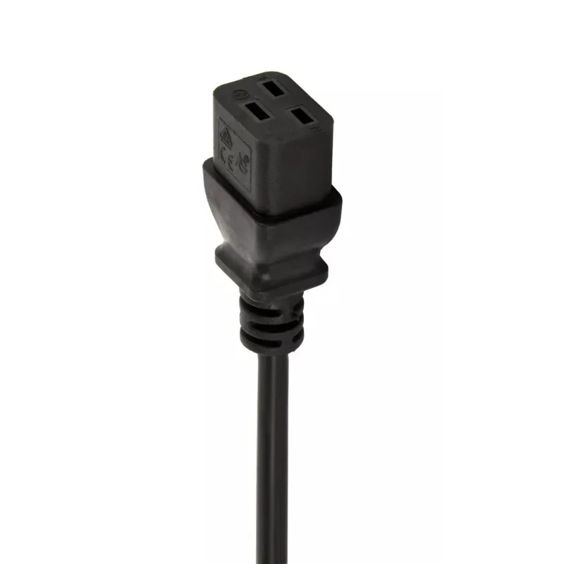 Maitinimo skirstytuvas GEMBIRD EG-PDU-10C132C19 — 10× C13 lizdų, 1U stovo, 16 A C19 įvestis, 2 m laidas, 3500 W