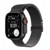 Išmanusis laikrodis „Apple Watch Ultra 3“ GPS + Cellular 49 mm juodo titano korpusas su juodo titano „Milanese“ apyranke (vidutinė)