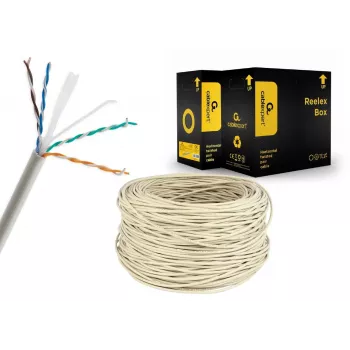 Tinklo kabelis Gembird UPC-6004SE-SOL Cat6 RJ-45 ant ritės, 100 m, pilkas