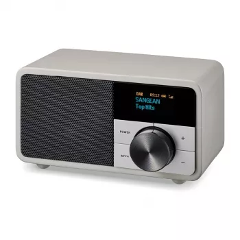 Stalinis radijas Sangean DDR-7 Glacier Sidabrinė su skaitmeniniu imtuvu ir Bluetooth
