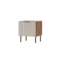 Naktinis staliukas Cama Meble ALMERA 50x42x44 cm, 2 vnt., riešutmedžio/kašmyro spalvų, MDF ir medžio drožlių plokštės