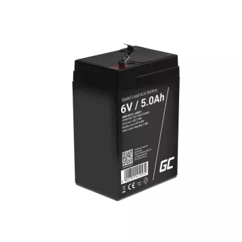 UPS baterija Green Cell AGM11 6 V 5 Ah sandari švino rūgšties (VRLA) vienetinė baterija, 70×100×47 mm, 780 g
