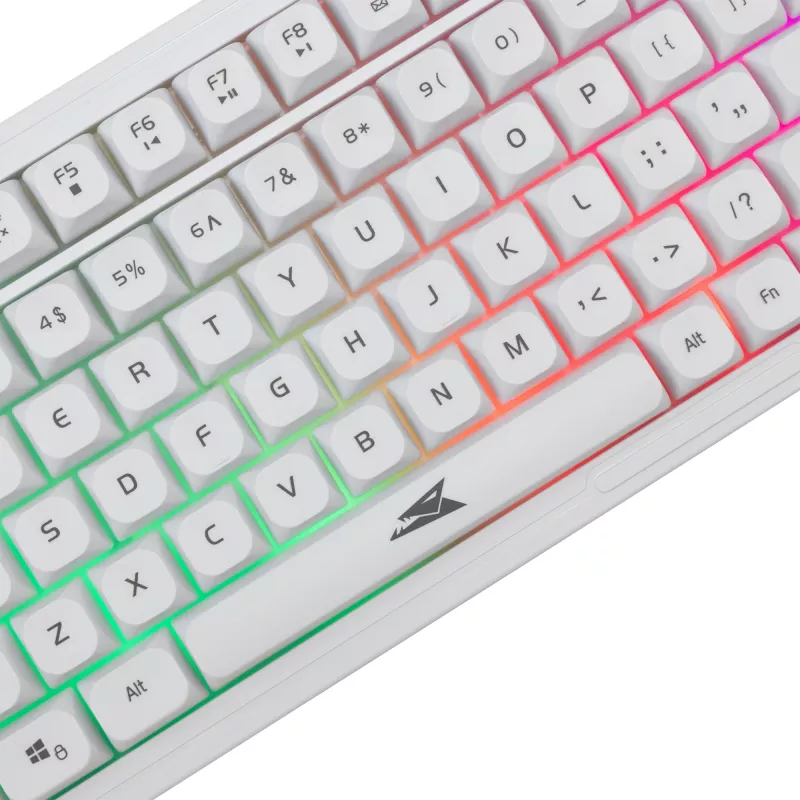 Klaviatūros ir pelės rinkinys Baracuda BGC-012 Orca White — baltas klaviatūros ir pelės rinkinys