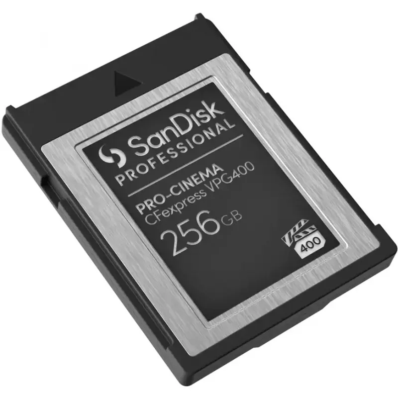 SANDISK Professional PRO-CINEMA 256 GB CFexpress VPG400 B tipo kortelė, iki 1700 MB/s skaitymo, 1400 MB/s rašymo