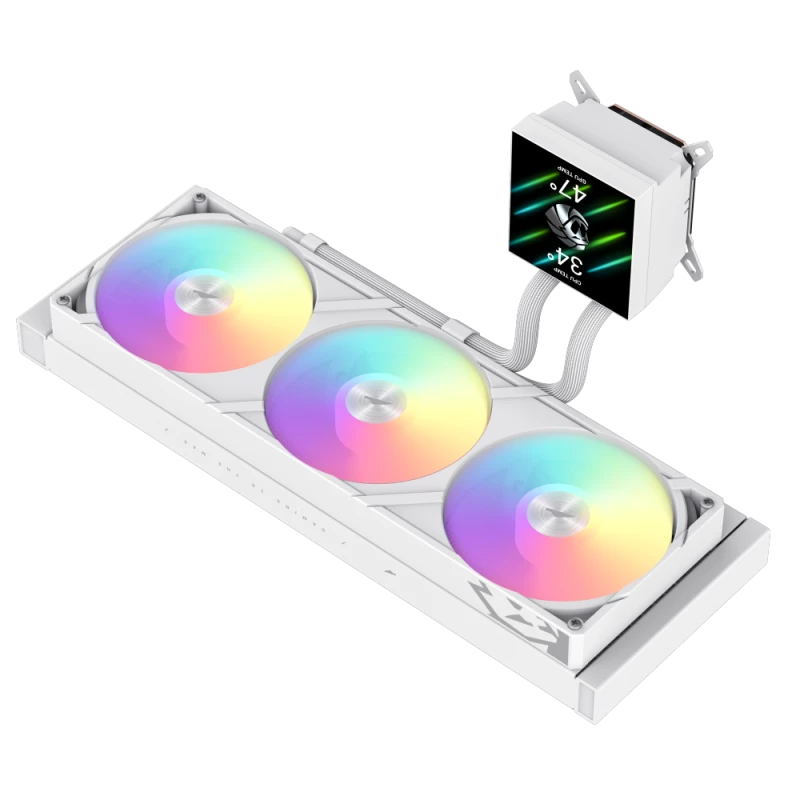 Gamemax CPU skysčio aušintuvas | GLACIER 360 LCD WH | Intel, AMD