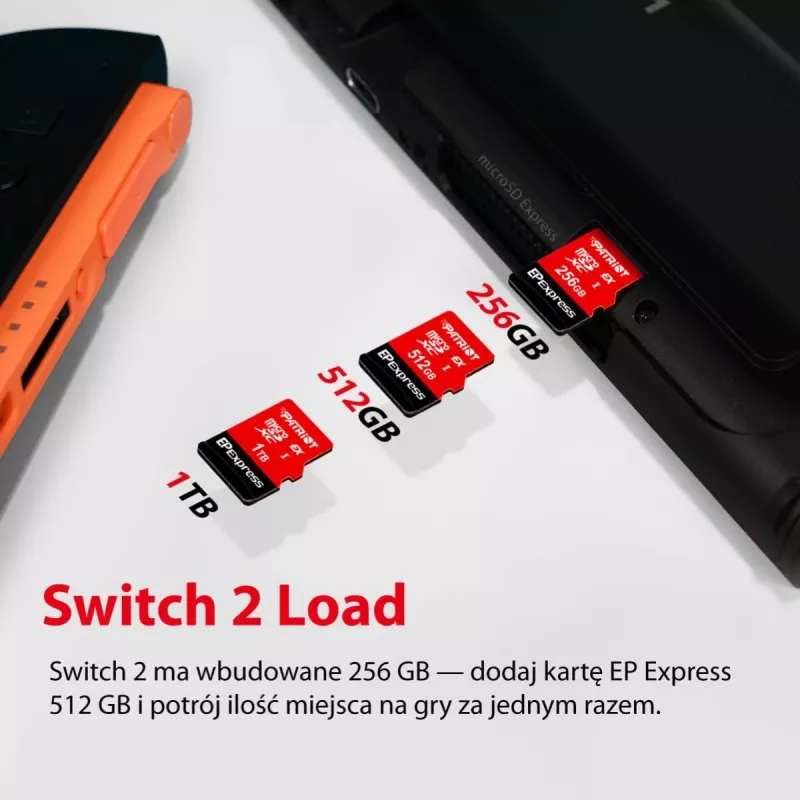 „Patriot“ „microSDXC“ kortelė 1 TB „Express“ 800/600 MB/s PEF1TEPEXMCX