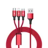 UNITEK C4049RD USB laidas 1,2 m USB A USB C/Micro-USB B/Lightning raudonas