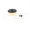 Šviestuvų virvutė RealPower 492880 LED šilta balta, maitinama baterijomis, 8 m, juoda