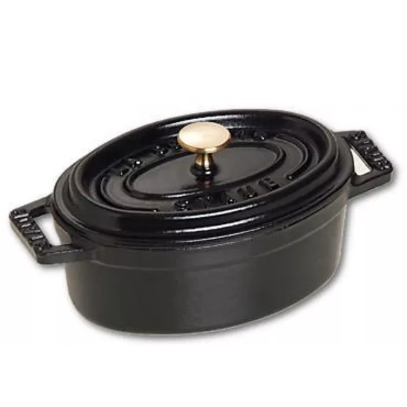 Staub Minis ketaus vieno porcijos keptuvė – juoda, 800 g