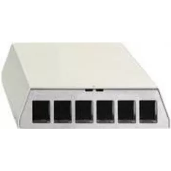 Patch panel Rutenbeck PP-UM A-6 Ap rw 6 prievadų gryna balta