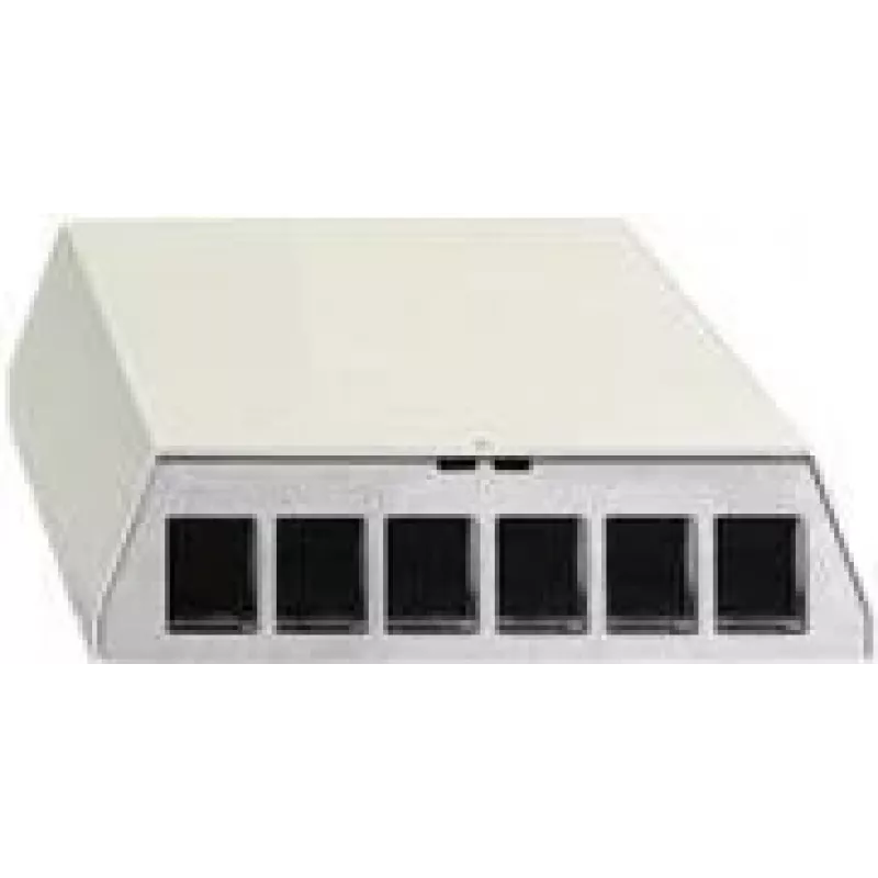 Patch panel Rutenbeck PP-UM A-6 Ap rw 6 prievadų gryna balta