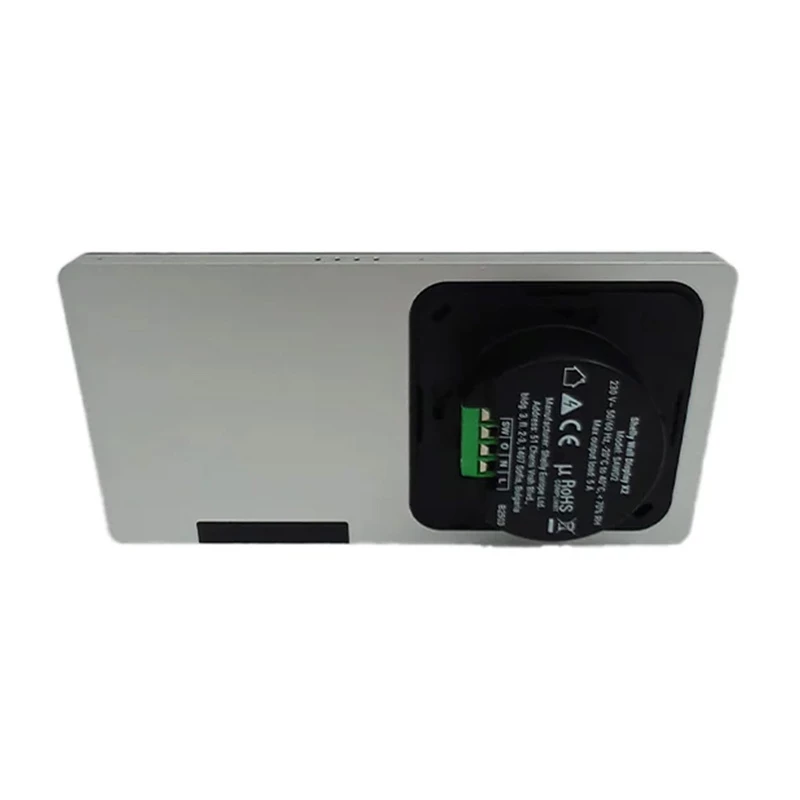 Dviejų valdymo skydelių Shelly Wall Display X2 WiFi/BLU (sidabrinis) + BLU H&T