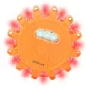LED avarinis signalas ir žibintuvėlis Tellur TLL441101 — 3×AAA, magnetinis, oranžinis