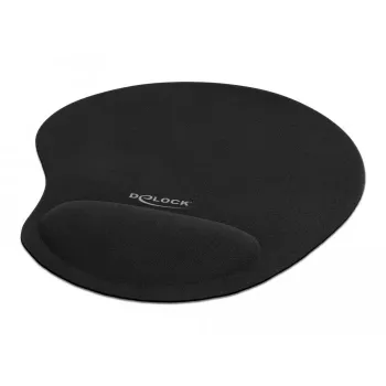 Pelės kilimėlis DeLOCK Ergonominis pelės kilimėlis su gelio riešo atrama