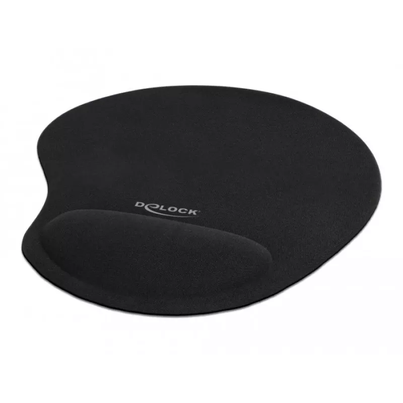 Pelės kilimėlis DeLOCK Ergonominis pelės kilimėlis su gelio riešo atrama