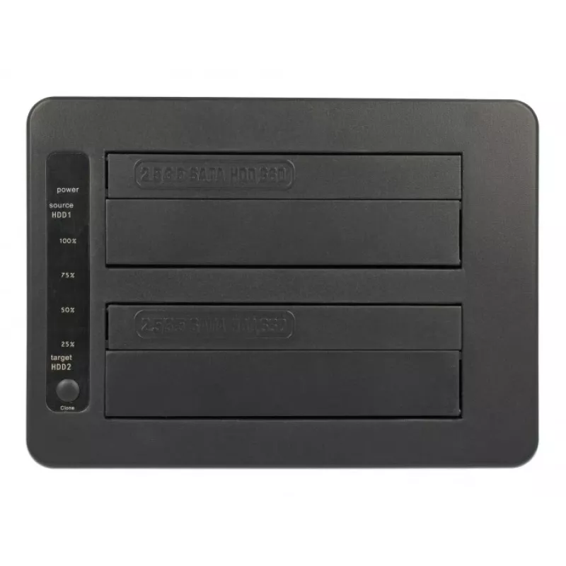 DeLOCK 63957 saugojimo įrenginio prijungimo stotelė USB 3.2 Gen 2 (3.1 Gen 2) Type-C juoda