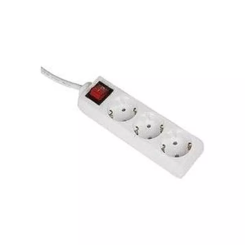Hama 00030535 apsauginis lizdas balta 3 kintamosios srovės lizdai 3 m
