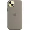 Silikono dėklas Apple iPhone 15 Plus MagSafe molio spalvos