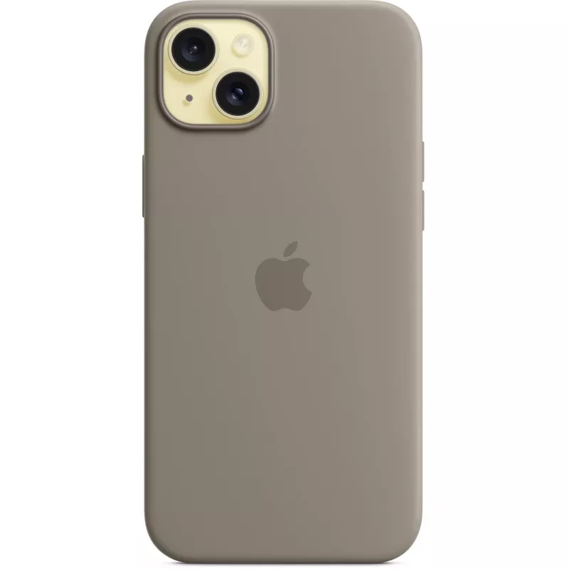 Silikono dėklas Apple iPhone 15 Plus MagSafe molio spalvos