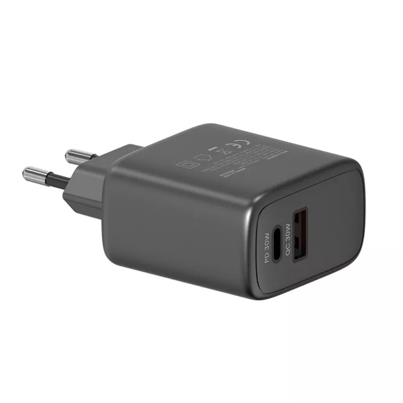 Lauko kroviklis SAVIO LA-06/B USB Type-C 30W Power Delivery 1x USB-C Juoda, 5–20V, 3A/9V, 3A/5V, 3A/12V, 2.1A
